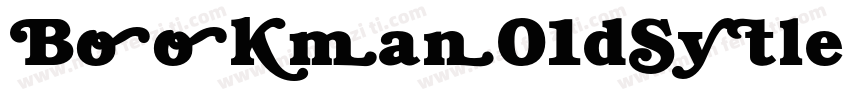 Bookman01dSytle Bold字体转换